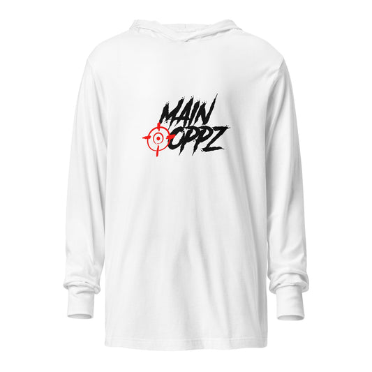Performance | Hooded Long Sleeve T Shirt | HOTBOYZ | Targeted Oppz Logo