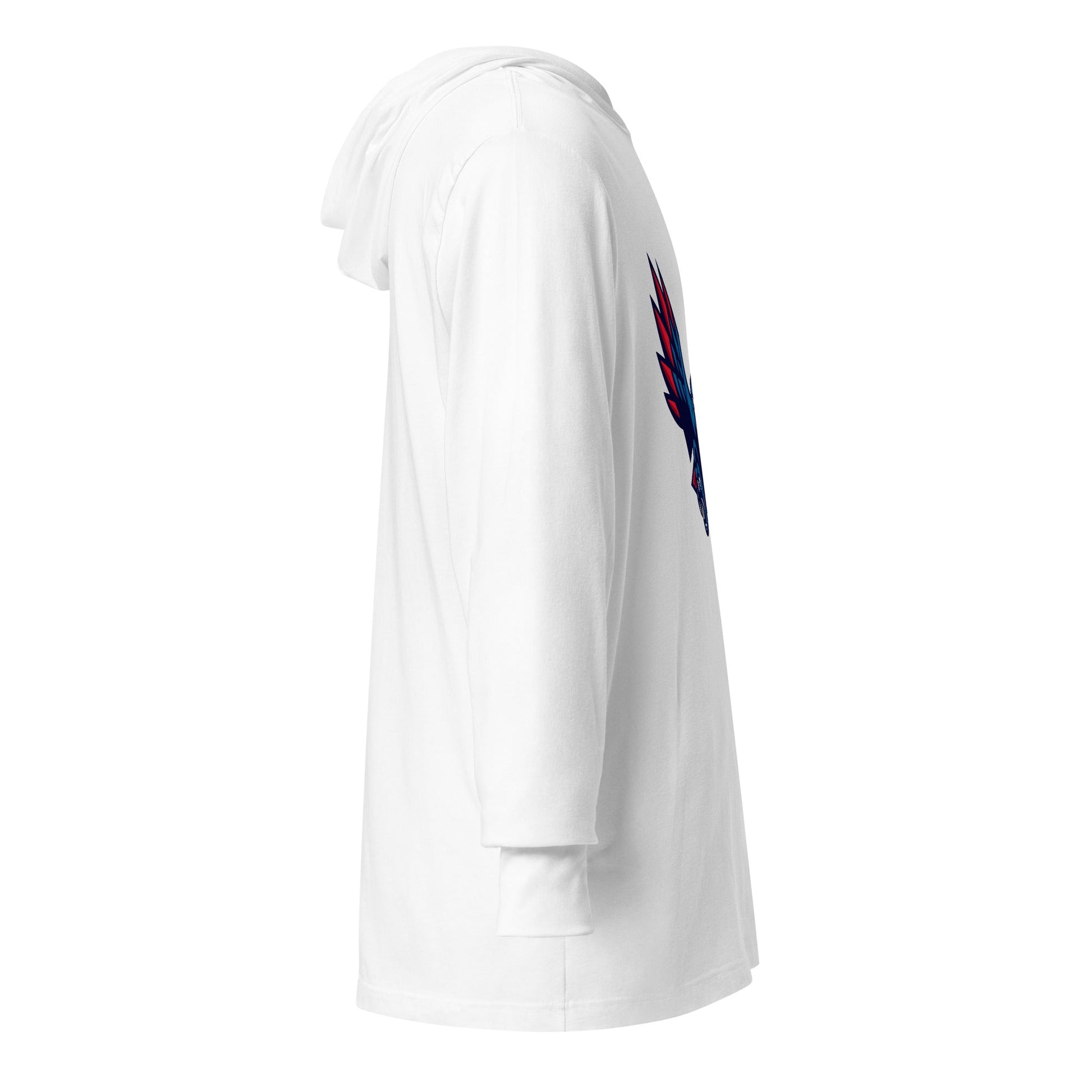 Performance | Hooded Long Sleeve T Shirt | HSE | Vortex Raptor Mascot Logo