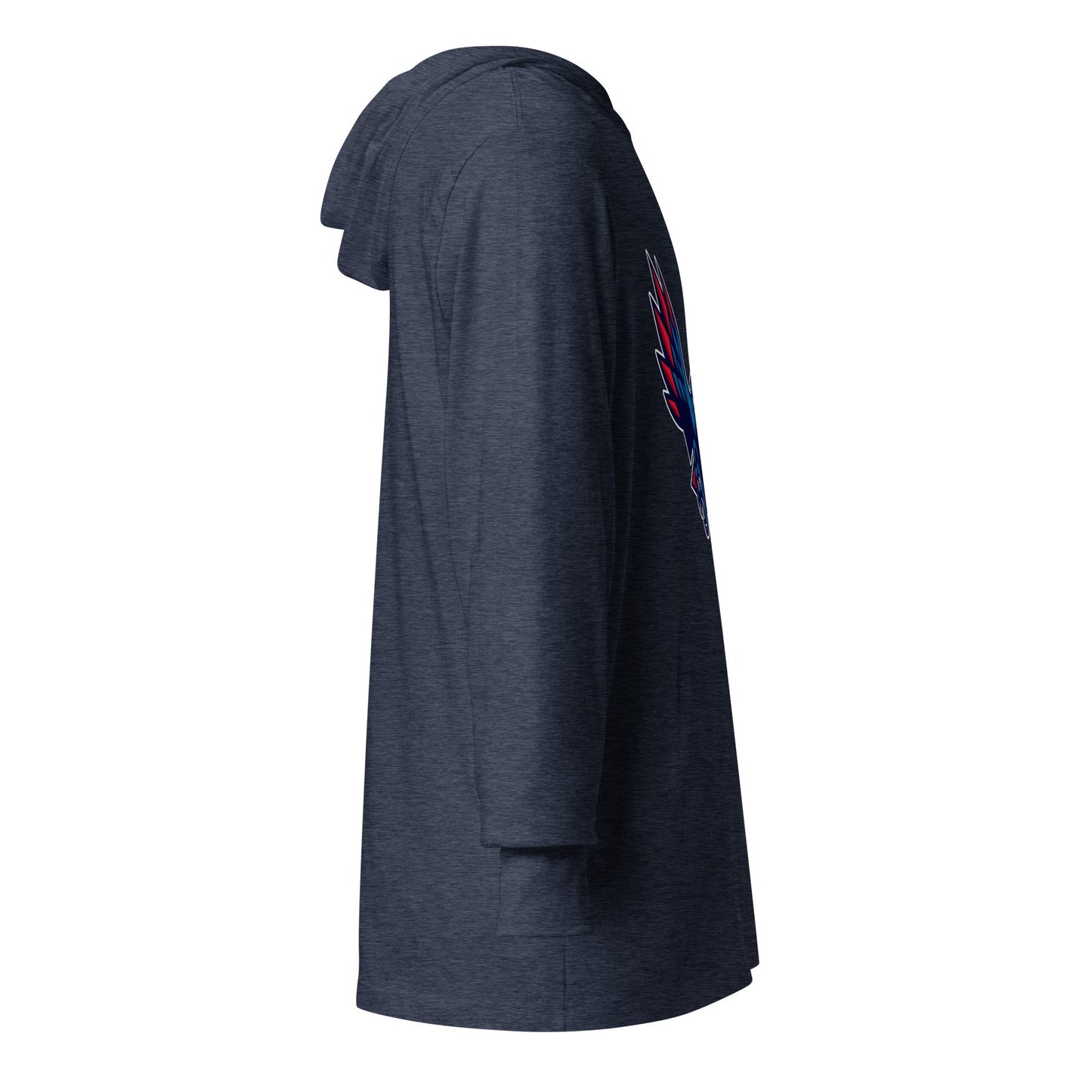 Performance | Hooded Long Sleeve T Shirt | HSE | Vortex Raptor Mascot Logo
