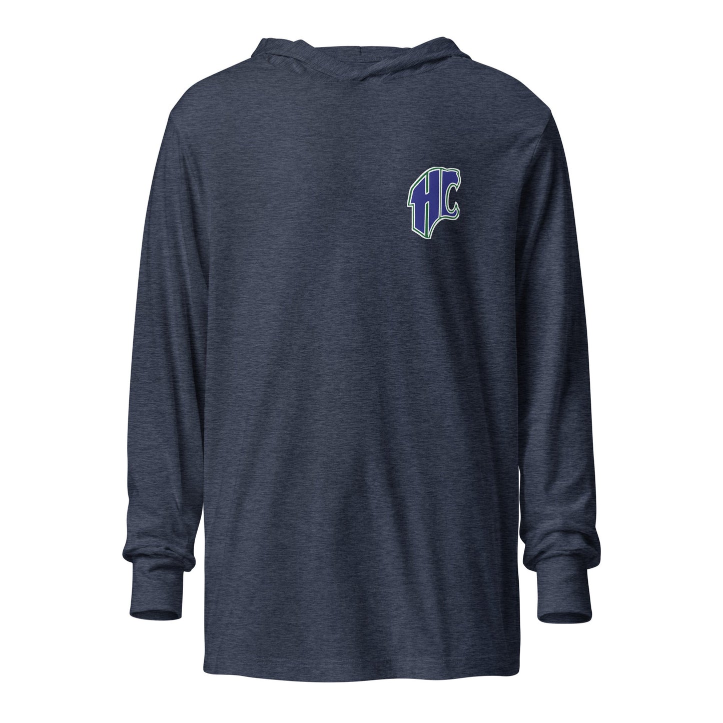 Performance | Hooded Long Sleeve T Shirt | Hungary Creek Cougar | Emblem Logo