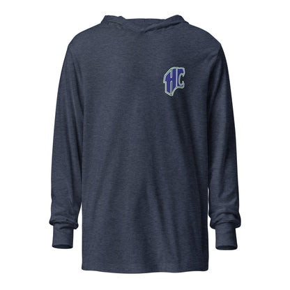 Performance | Hooded Long Sleeve T Shirt | Hungary Creek Cougar | Emblem Logo