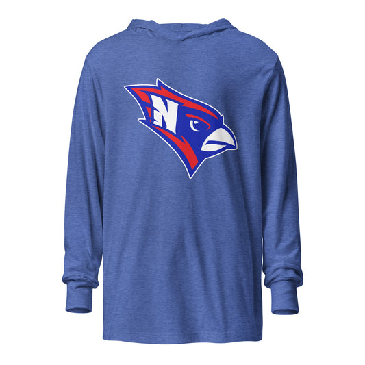 Performance | Hooded Long Sleeve T Shirt | Hunter | Mascot Logo