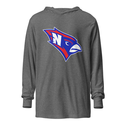 Performance | Hooded Long Sleeve T Shirt | Hunter | Mascot Logo
