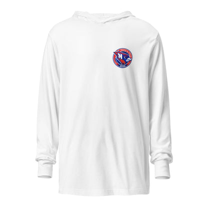 Performance | Hooded Long Sleeve T Shirt | Hunter | Track & Field Badge Logo