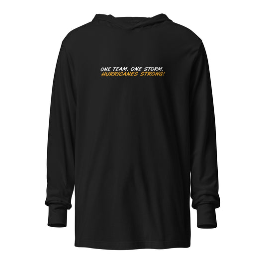 Performance | Hooded Long Sleeve T Shirt | Hurricanes | Script Logo