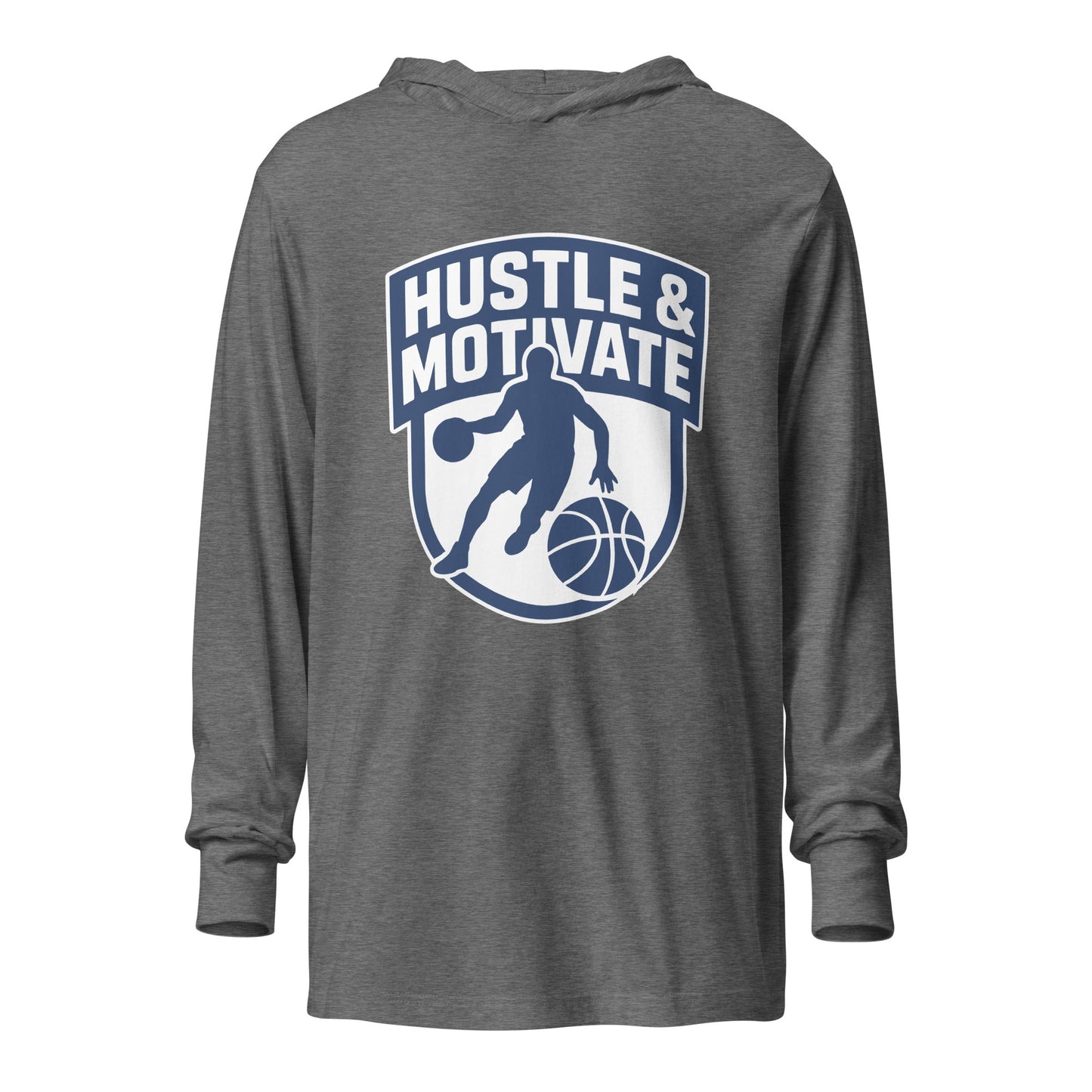 Performance | Hooded Long Sleeve T Shirt | Hustle and Motivate Basketball