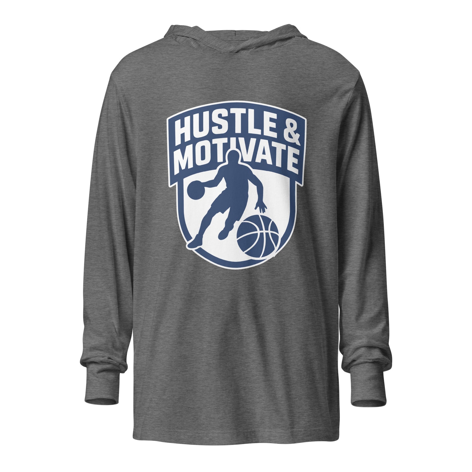 Performance | Hooded Long Sleeve T Shirt | Hustle and Motivate Basketball