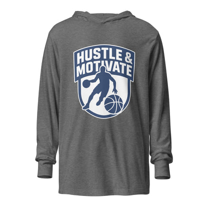 Performance | Hooded Long Sleeve T Shirt | Hustle and Motivate Basketball