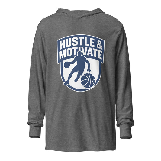 Performance | Hooded Long Sleeve T Shirt | Hustle and Motivate Basketball