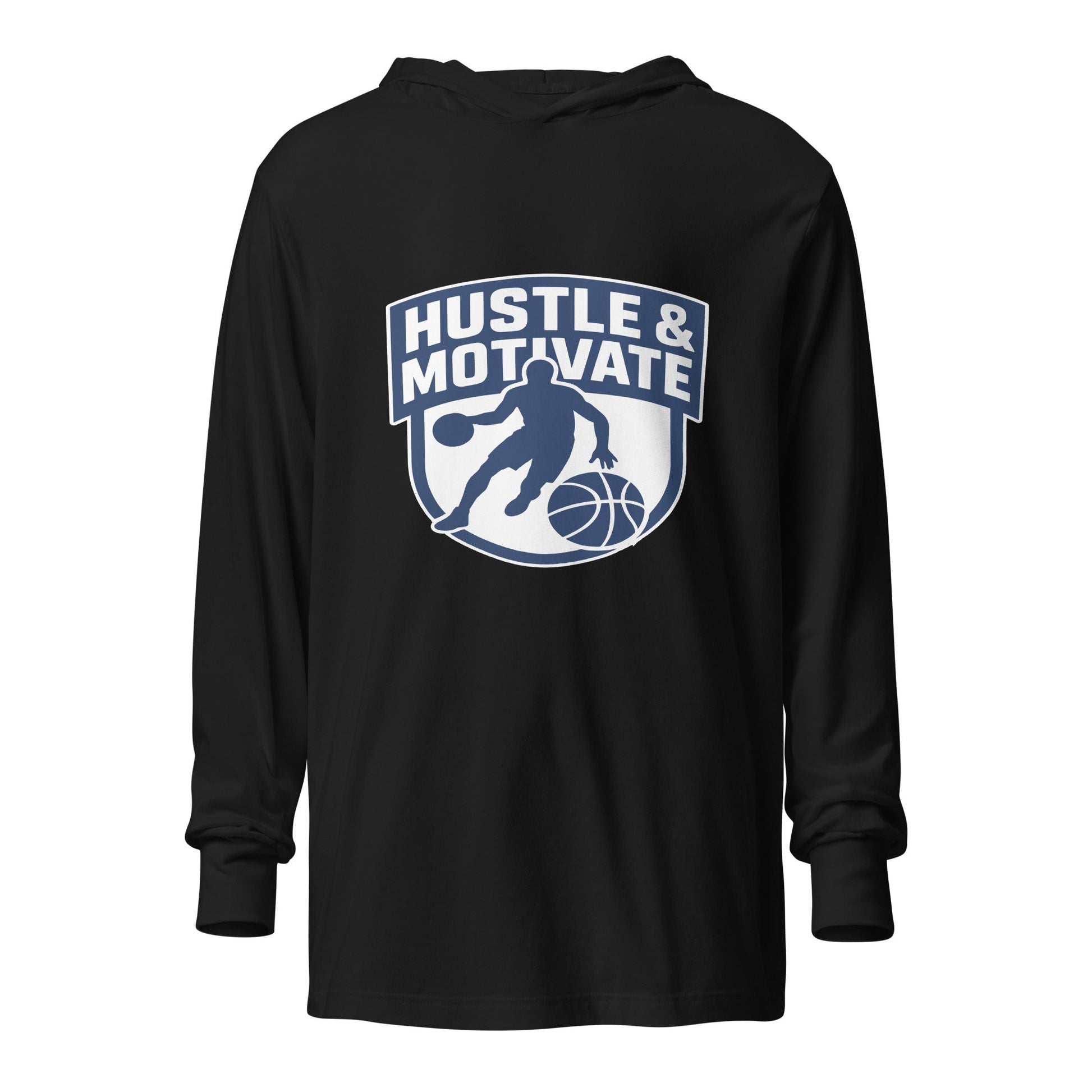 Performance | Hooded Long Sleeve T Shirt | Hustle and Motivate Basketball