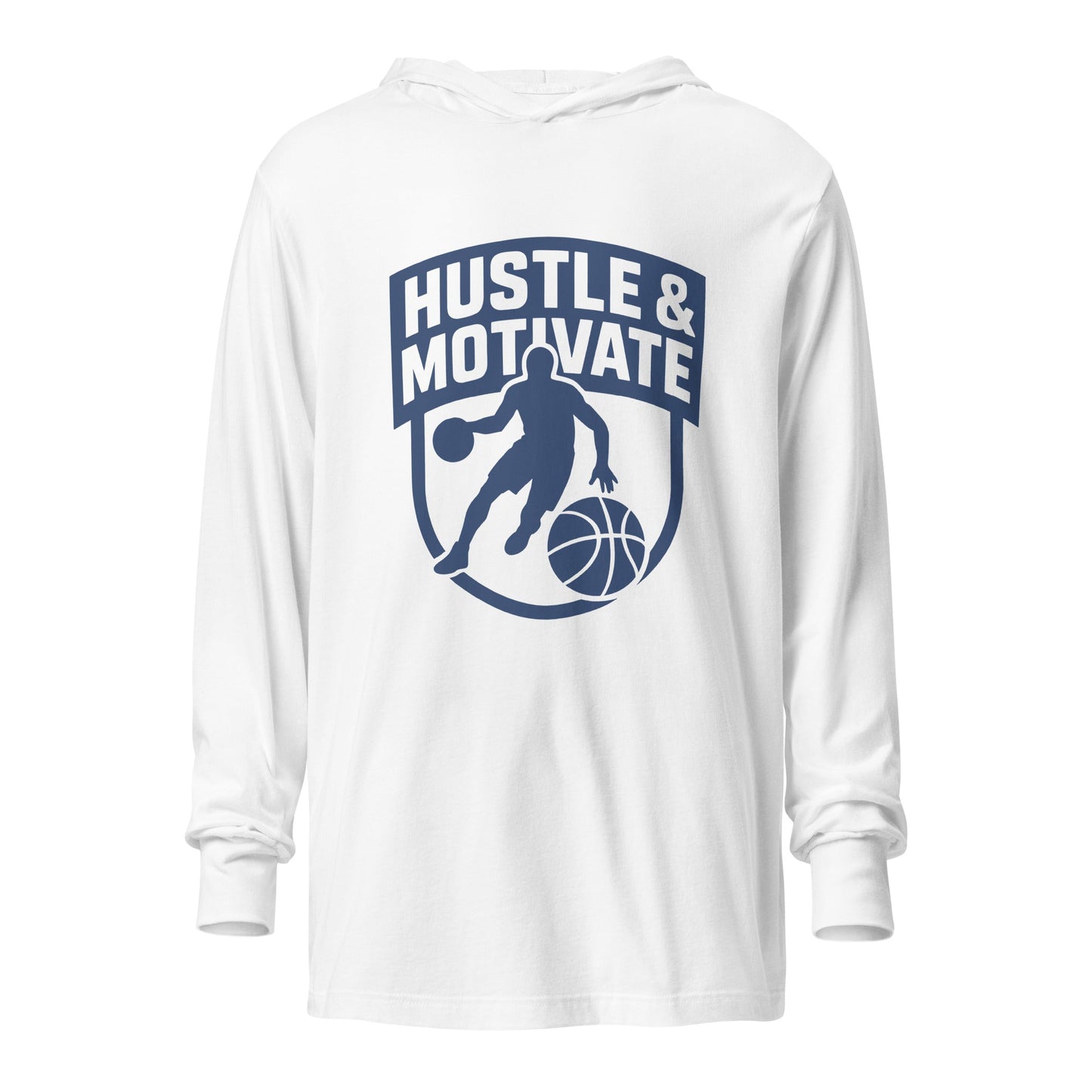 Performance | Hooded Long Sleeve T Shirt | Hustle and Motivate Basketball