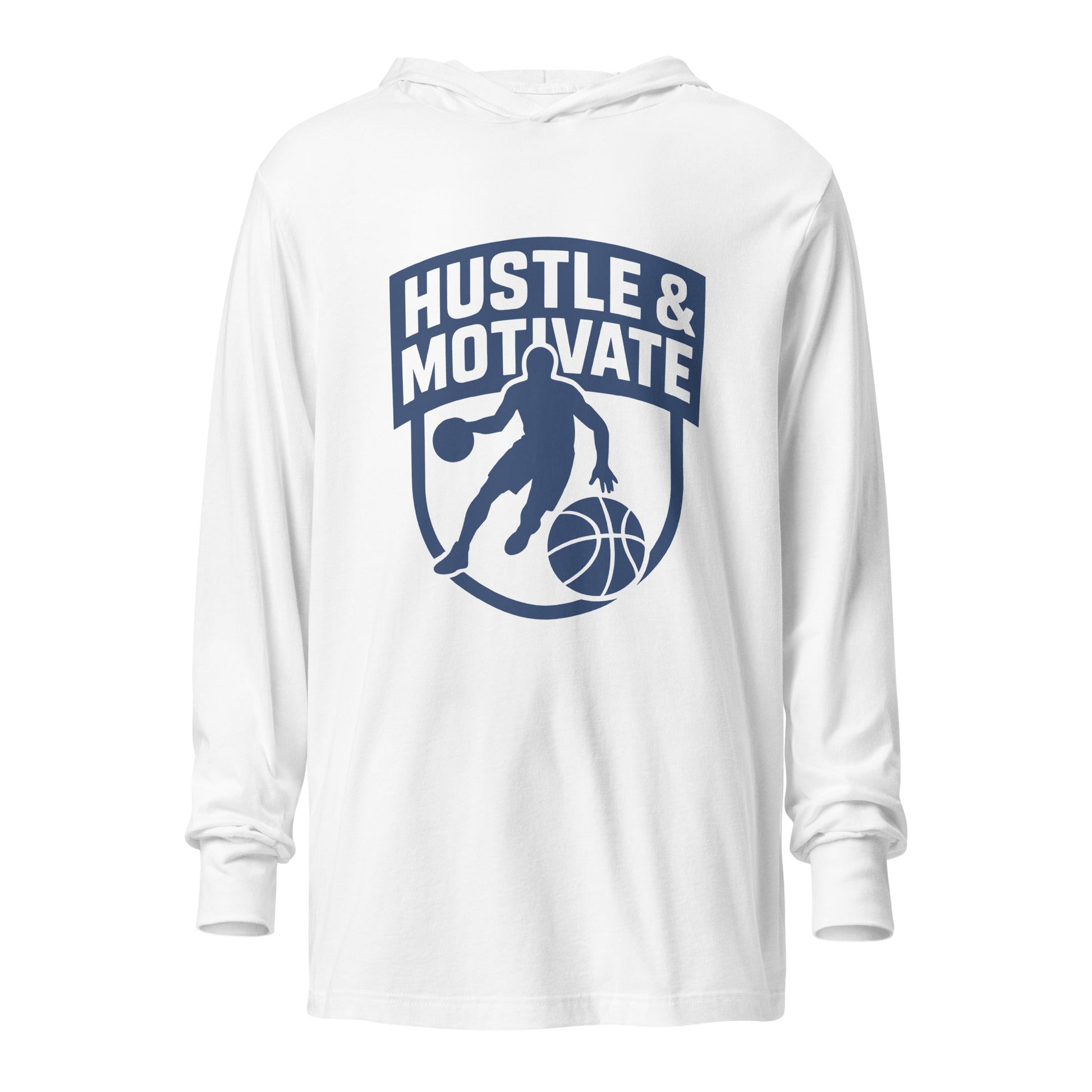 Performance | Hooded Long Sleeve T Shirt | Hustle and Motivate Basketball