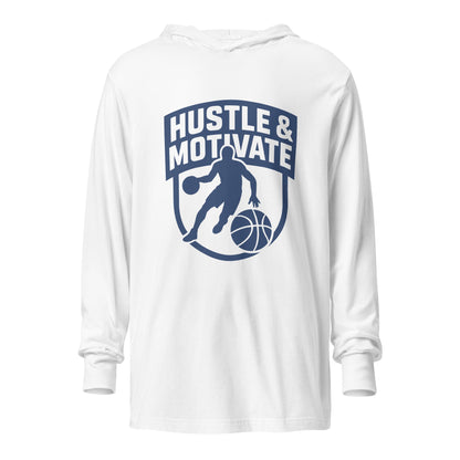 Performance | Hooded Long Sleeve T Shirt | Hustle and Motivate Basketball