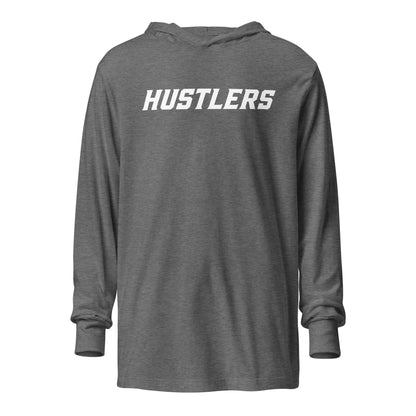 Performance | Hooded Long Sleeve T Shirt | Hustlers Softball | Modern Script Logo