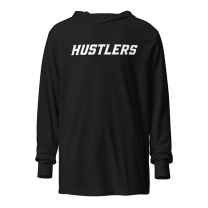 Performance | Hooded Long Sleeve T Shirt | Hustlers Softball | Modern Script Logo