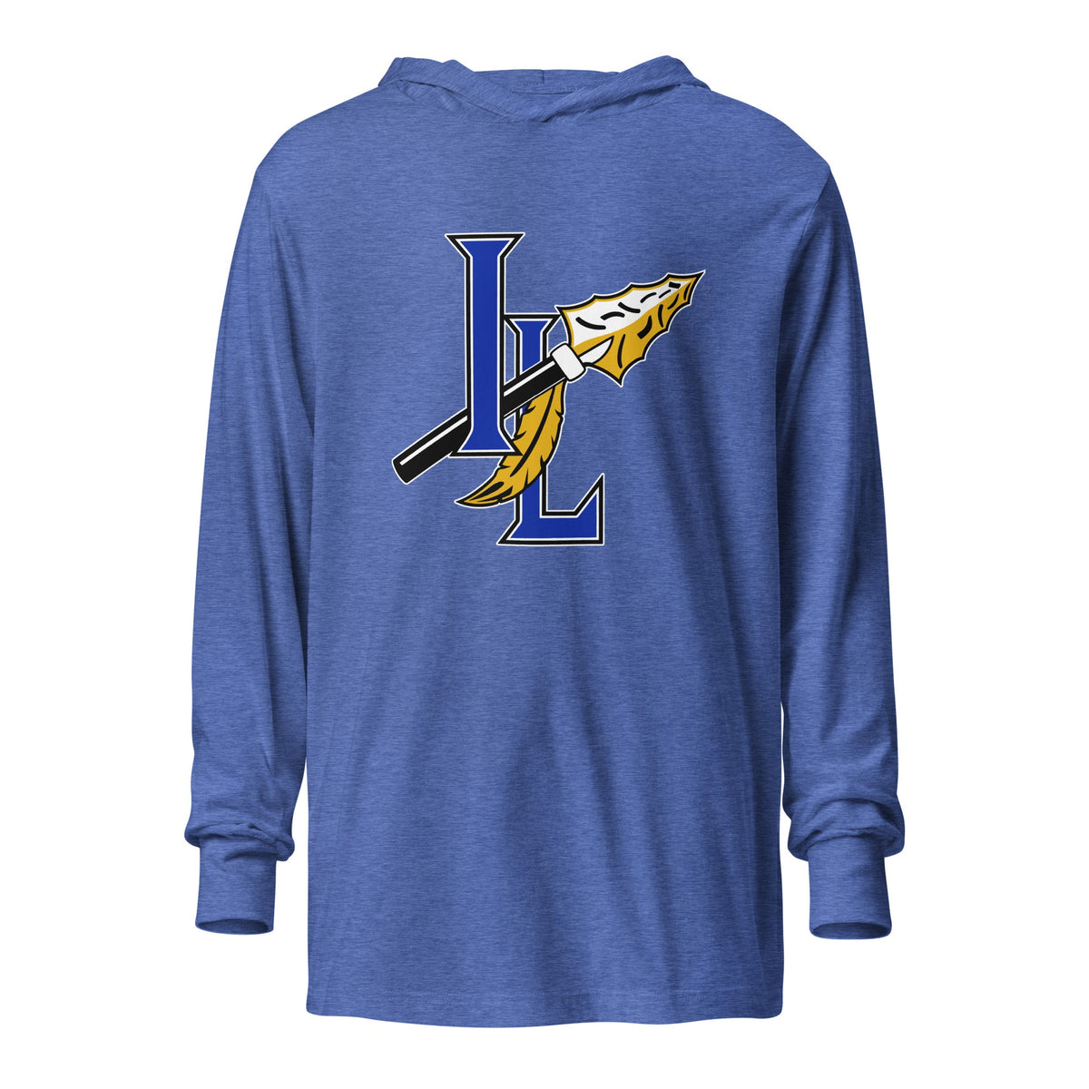 Performance | Hooded Long Sleeve T Shirt | Indian Land Middle School Volleyball | Spear Athletic Logo