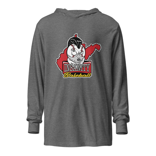 Performance | Hooded Long Sleeve T Shirt | Insanity Baseball
