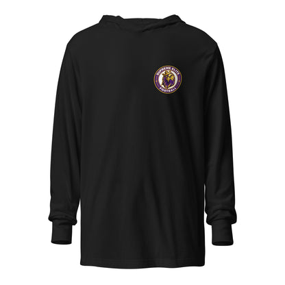 Performance | Hooded Long Sleeve T Shirt | Iron eagle | Badge Logo