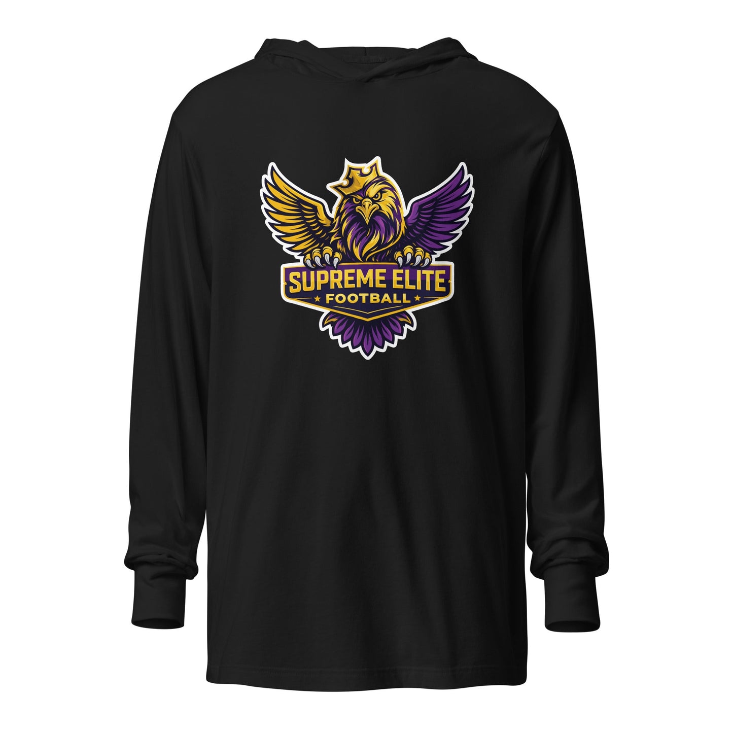 Performance | Hooded Long Sleeve T Shirt | Iron eagle | SEF Logo