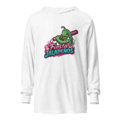 Performance | Hooded Long Sleeve T Shirt | Jalapenos Baseball | Fiesta Logo