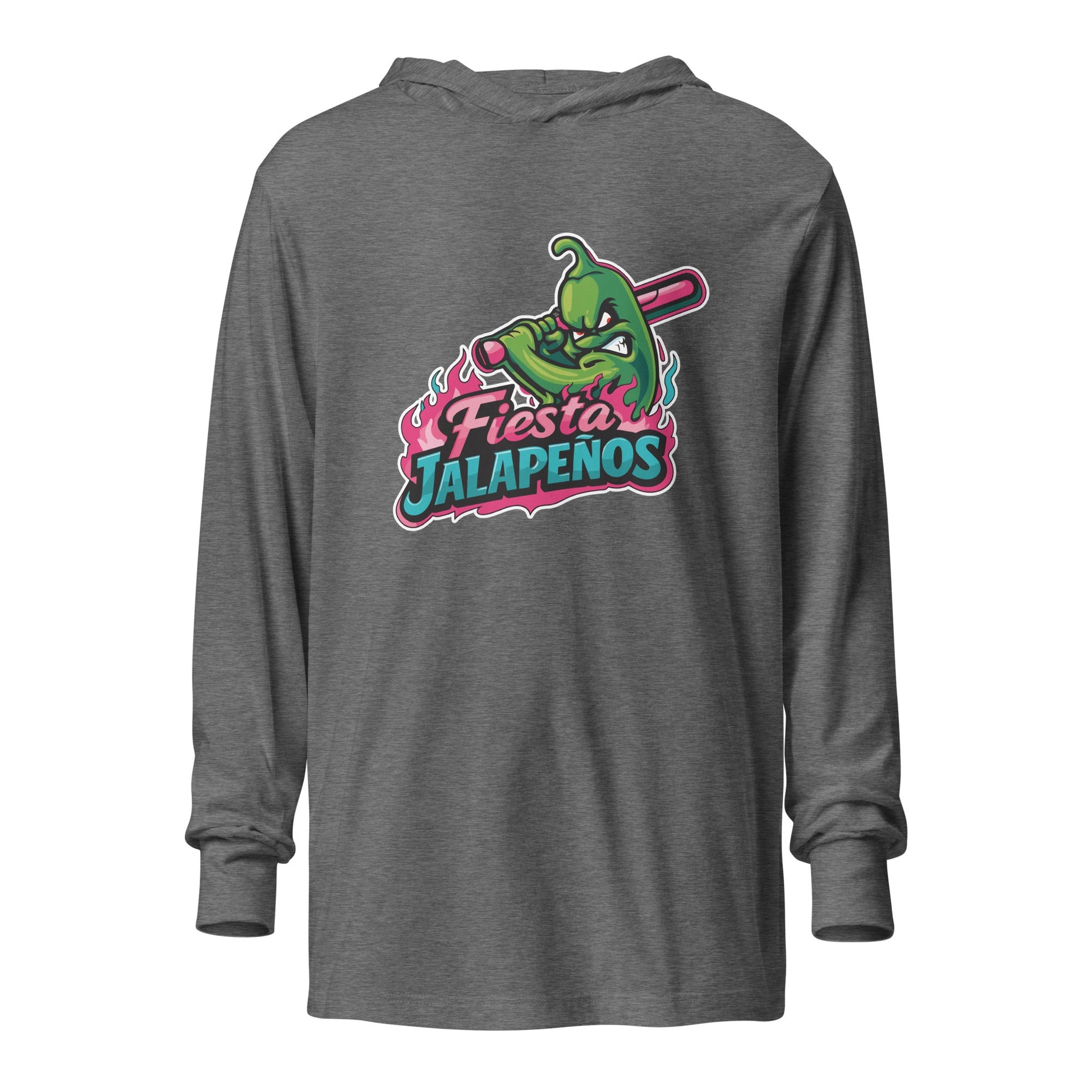 Performance | Hooded Long Sleeve T Shirt | Jalapenos Baseball | Fiesta Logo