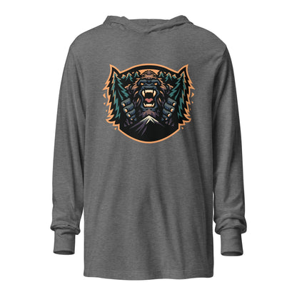 Performance | Hooded Long Sleeve T Shirt | JBLM Bigfoot Hockey Team | Mascot Logo