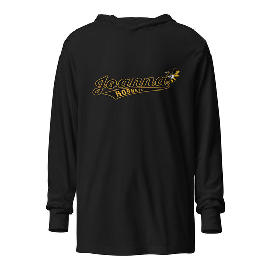 Performance | Hooded Long Sleeve T Shirt | Joanna Hornets | Script Logo