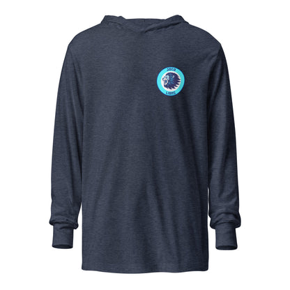 Performance | Hooded Long Sleeve T Shirt | JoCo Lions | Badge Logo