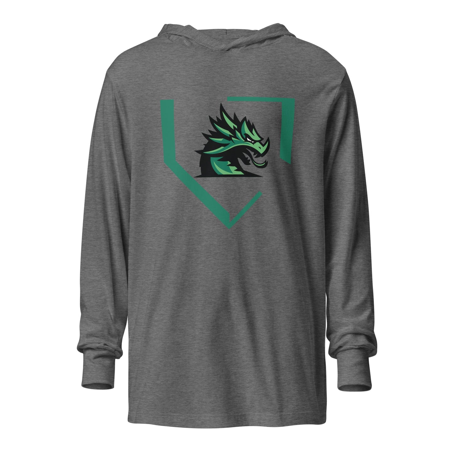 Performance | Hooded Long Sleeve T Shirt | John Cooper Baseball | Dragon Home Logo
