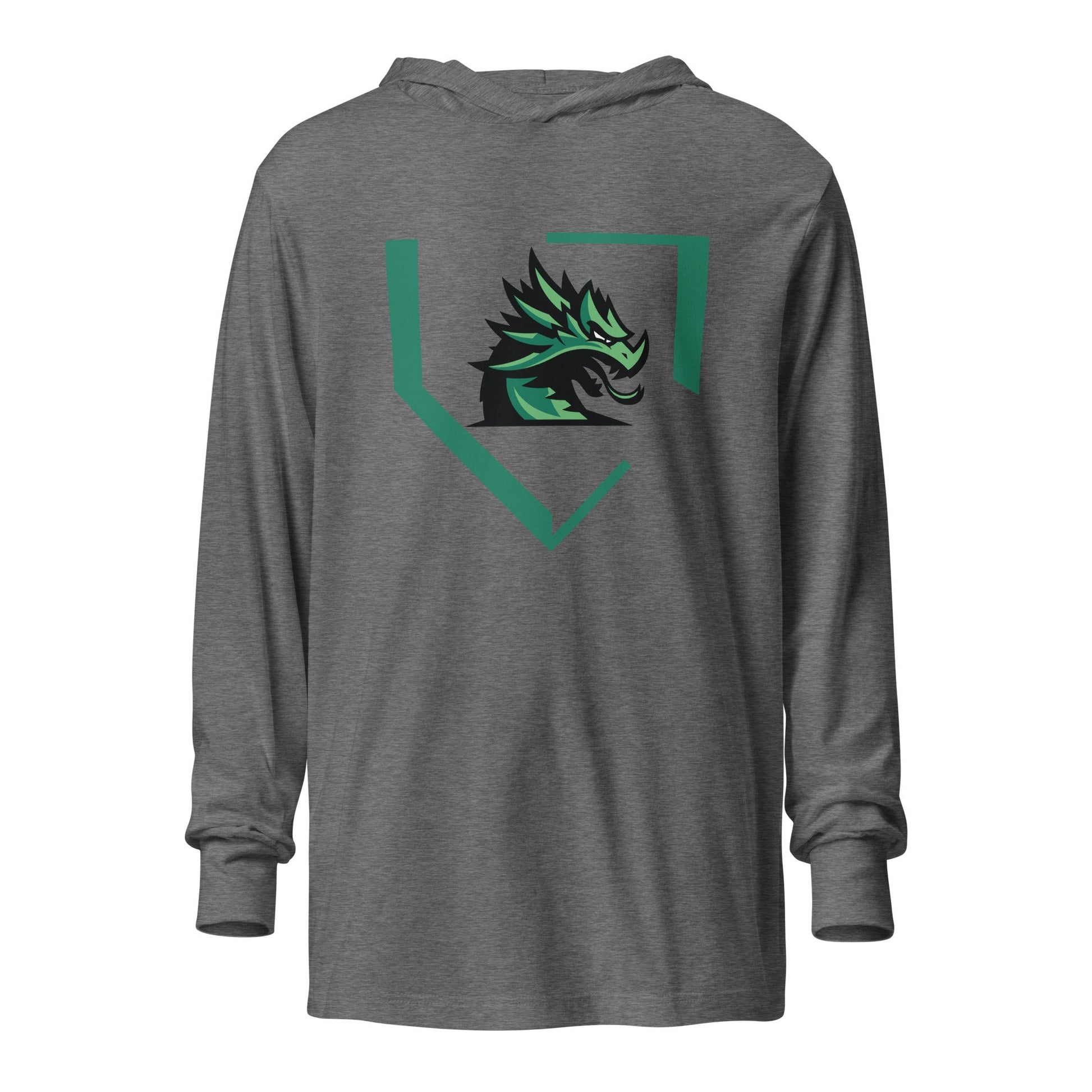Performance | Hooded Long Sleeve T Shirt | John Cooper Baseball | Dragon Home Logo