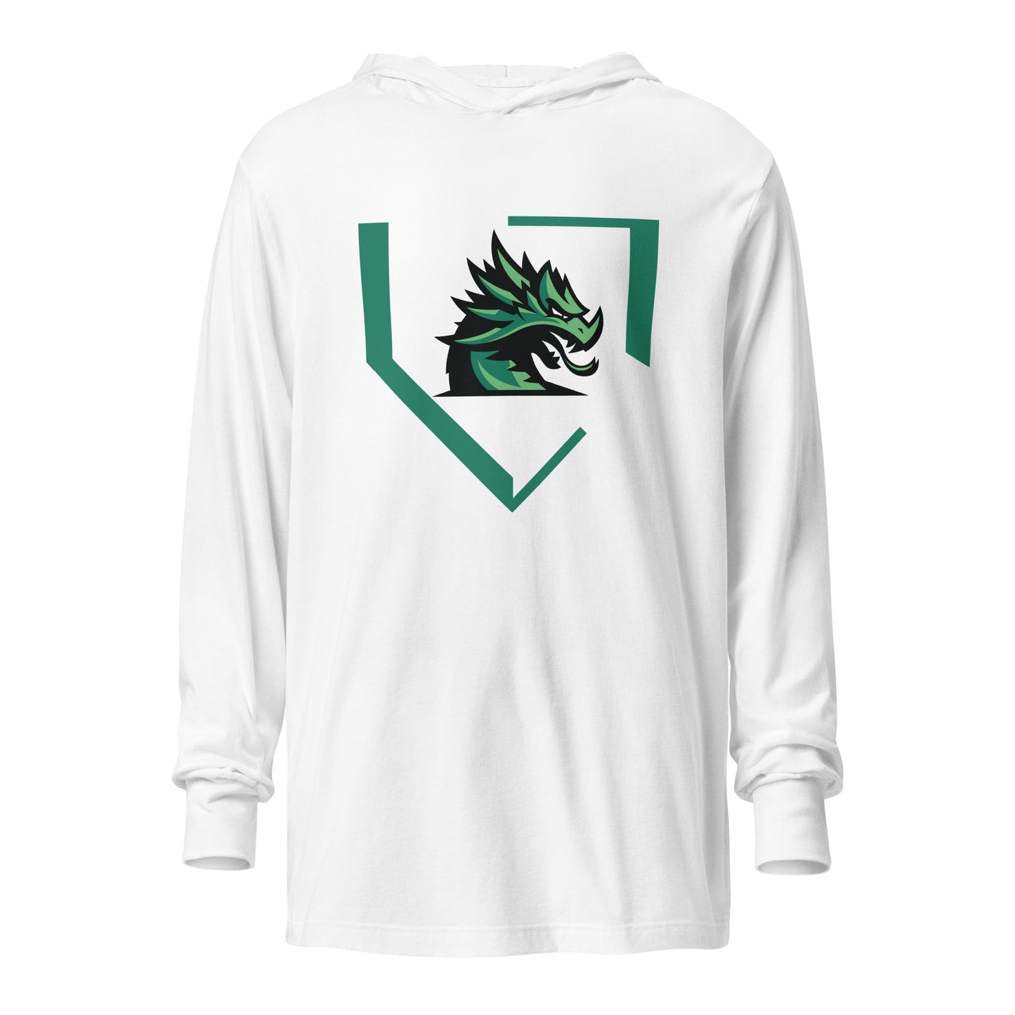 Performance | Hooded Long Sleeve T Shirt | John Cooper Baseball | Dragon Home Logo