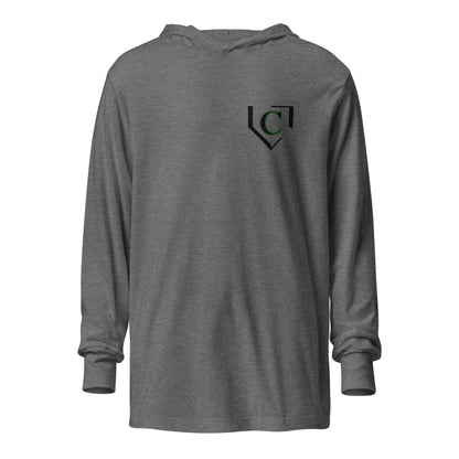 Performance | Hooded Long Sleeve T Shirt | John Cooper Baseball | Home C Logo
