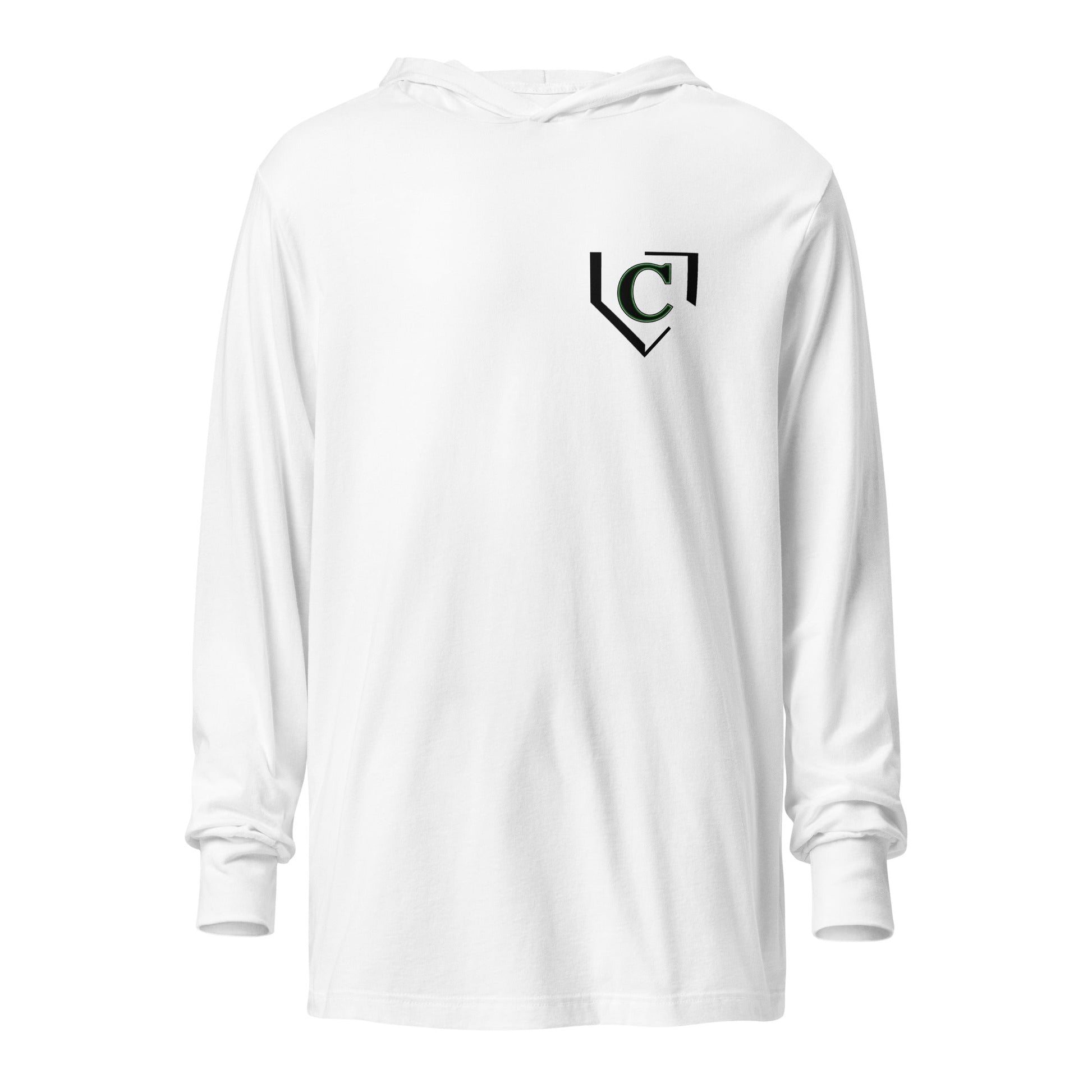 Performance | Hooded Long Sleeve T Shirt | John Cooper Baseball | Home C Logo