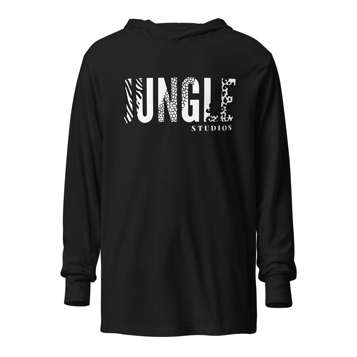 Performance | Hooded Long Sleeve T Shirt | Jungle Studios | Crest Logo