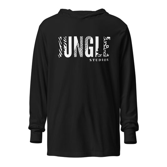 Performance | Hooded Long Sleeve T Shirt | Jungle Studios | Crest Logo