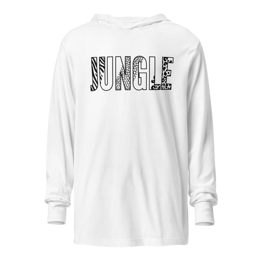 Performance | Hooded Long Sleeve T Shirt | Jungle Studios | Crest Logo