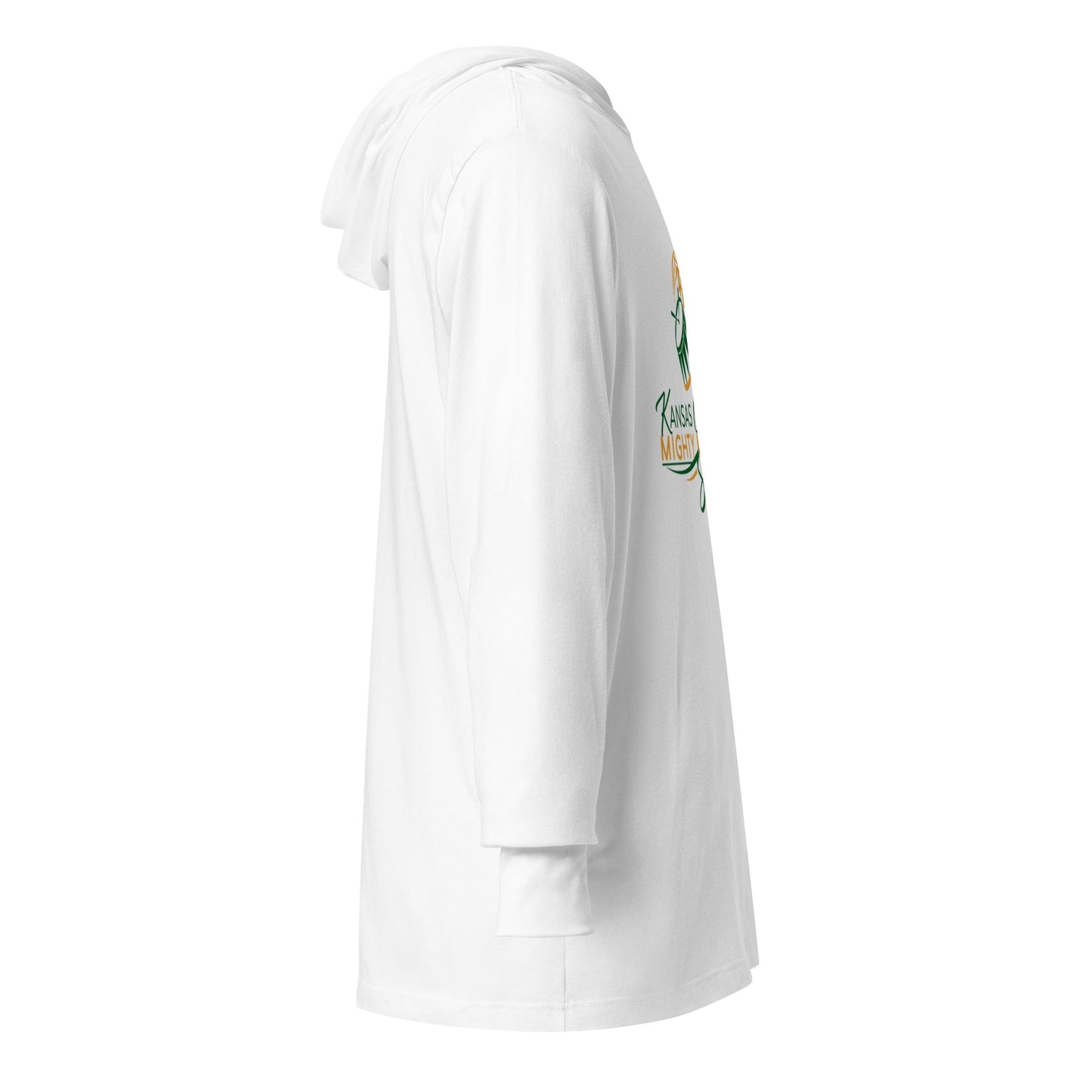 Performance | Hooded Long Sleeve T Shirt | KC Mighty Marching Steppers | Script Logo