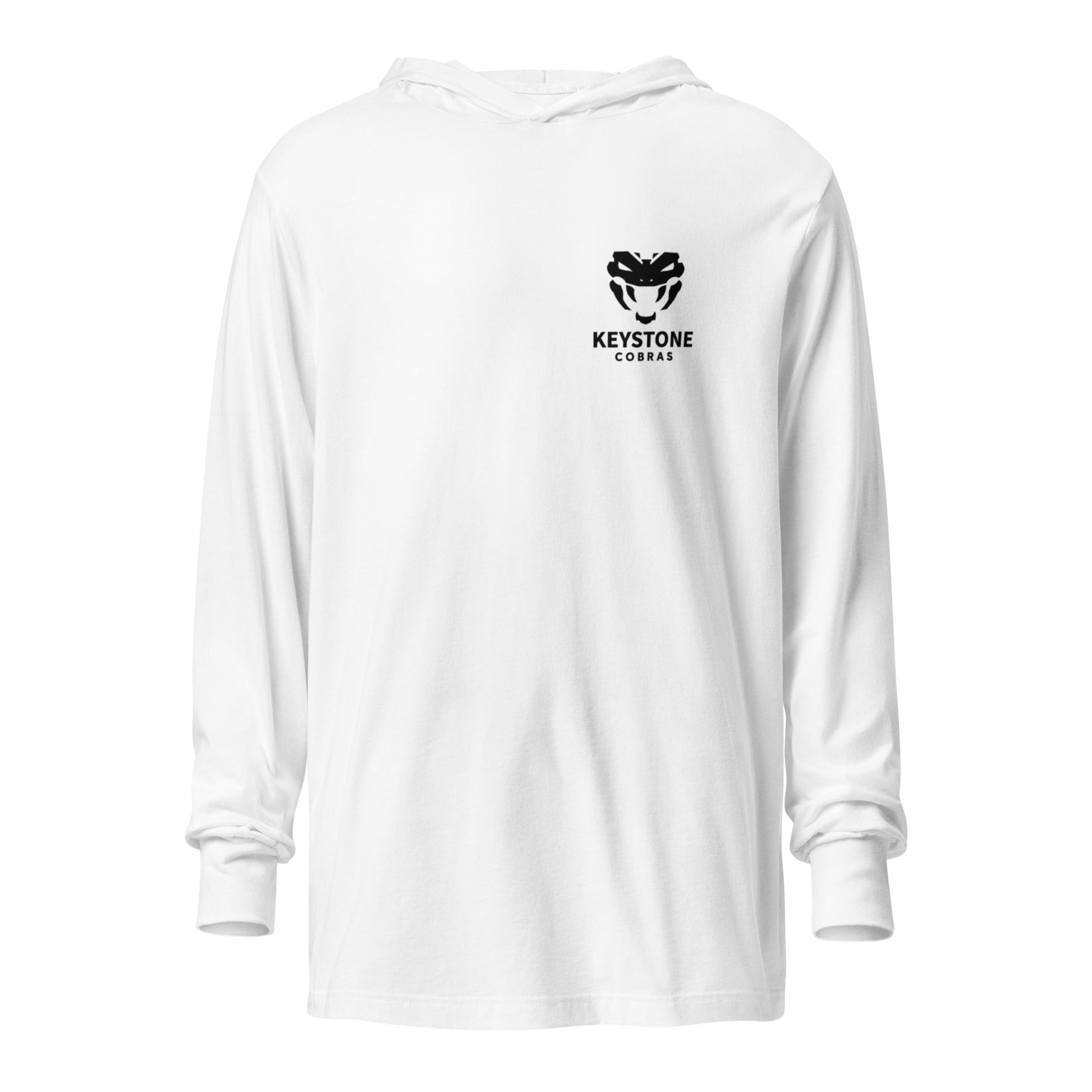 Performance | Hooded Long Sleeve T Shirt | Keystone Cobras | Serpent Icon Logo