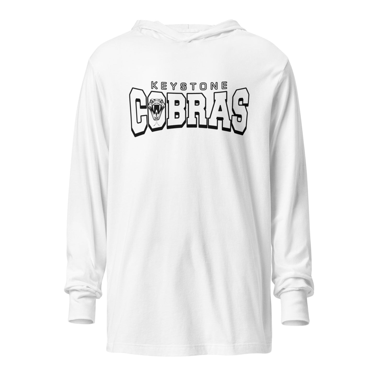 Performance | Hooded Long Sleeve T Shirt | Keystone Cobras | Snake Mark Logo