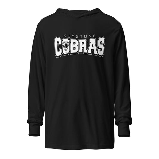 Performance | Hooded Long Sleeve T Shirt | Keystone Cobras | Snake Mark Logo