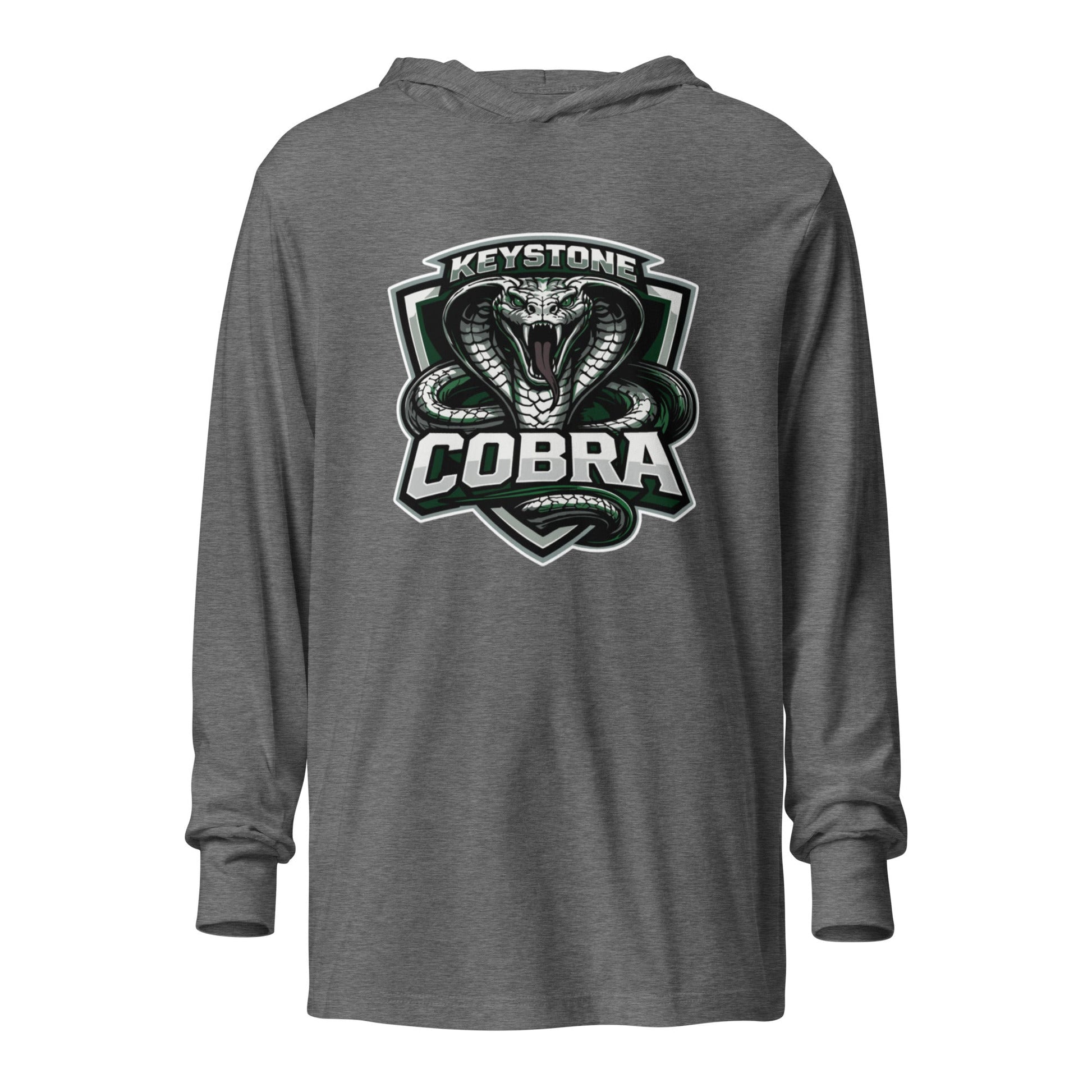 Performance | Hooded Long Sleeve T Shirt | Keystone Cobras | Venom Guard Logo