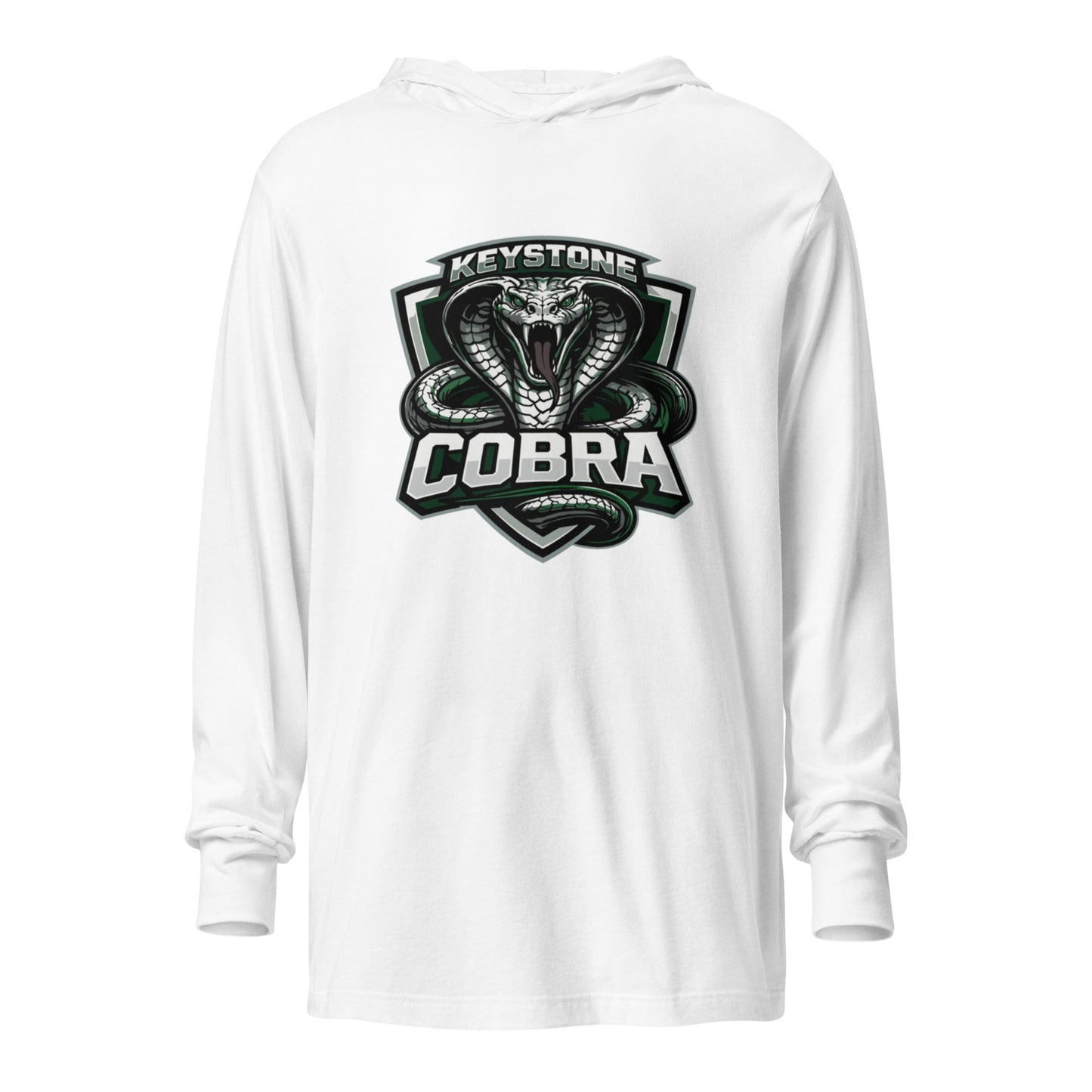 Performance | Hooded Long Sleeve T Shirt | Keystone Cobras | Venom Guard Logo