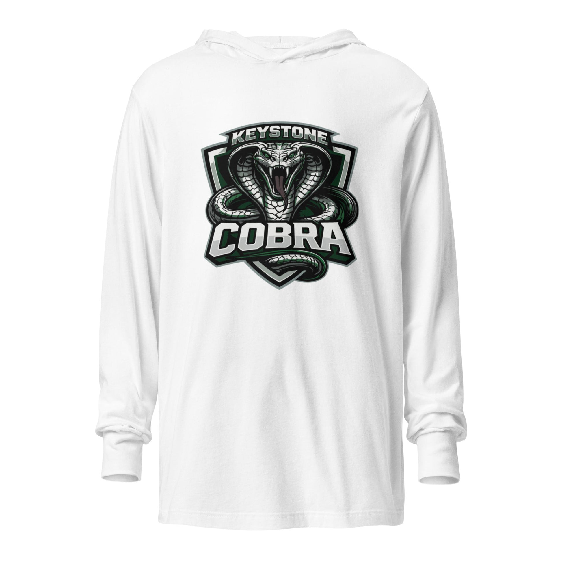 Performance | Hooded Long Sleeve T Shirt | Keystone Cobras | Venom Guard Logo