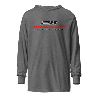 Performance | Hooded Long Sleeve T Shirt | Klein Motorsports | 211 Bars Logo