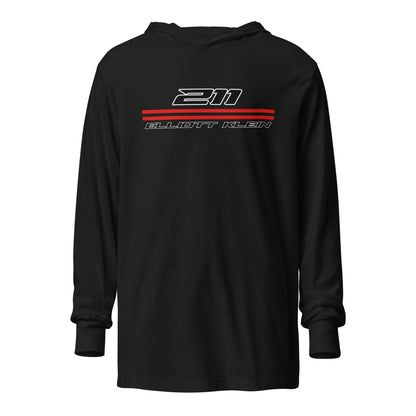 Performance | Hooded Long Sleeve T Shirt | Klein Motorsports | 211 Bars Logo