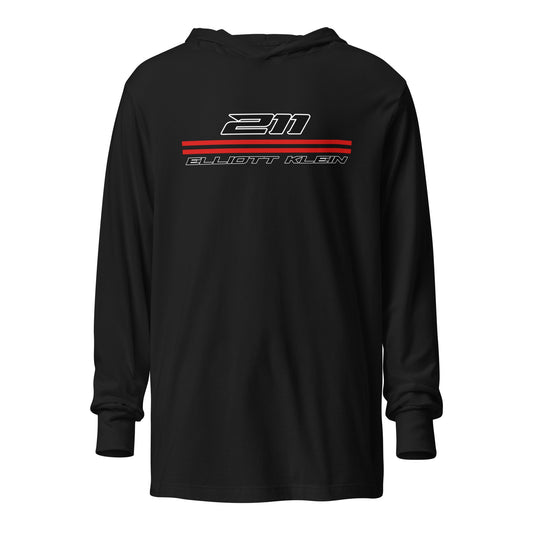 Performance | Hooded Long Sleeve T Shirt | Klein Motorsports | 211 Bars Logo
