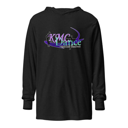 Performance | Hooded Long Sleeve T Shirt | KMC Dance & Gymnastics | Emblem Logo