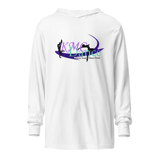 Performance | Hooded Long Sleeve T Shirt | KMC Dance & Gymnastics | Emblem Logo