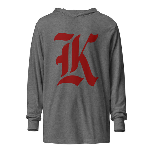 Performance | Hooded Long Sleeve T Shirt | Kofa Baseball Booster Club | Athletics Logo