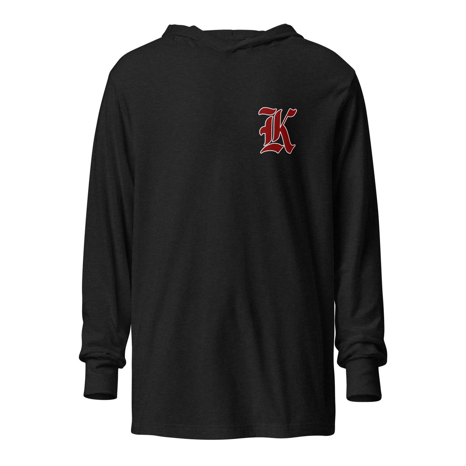 Performance | Hooded Long Sleeve T Shirt | Kofa Baseball Booster Club | Crest Lettermark Logo